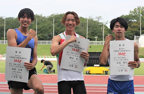 男子1500m 表彰式